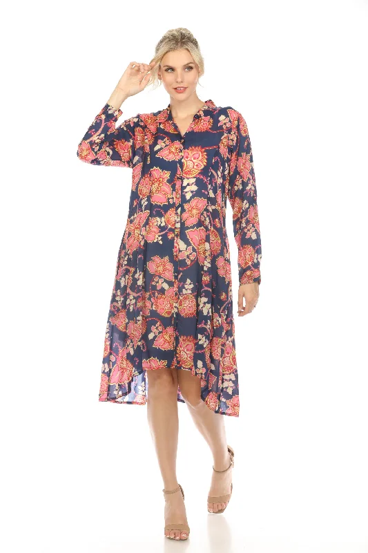 Act Now Johnny Was Montreux Dena Shirt Dress Boho Chic C32924B3
