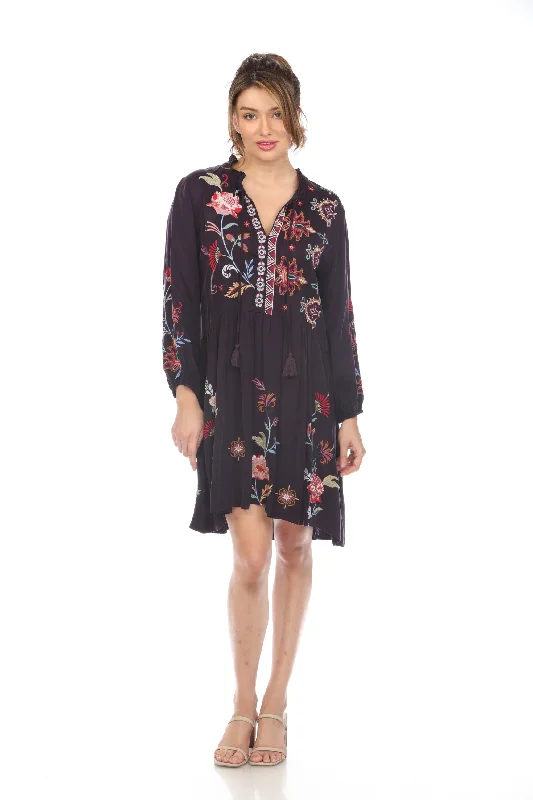 Price Meltdown Johnny Was Workshop Garnet Field Embroidered Mini Dress Boho Chic W30823