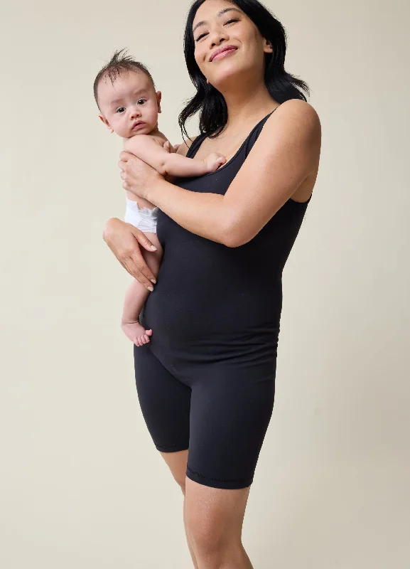 Big Discounts Maternity Short Active Unitard Romper 2-Pack Bundle Black Teal
