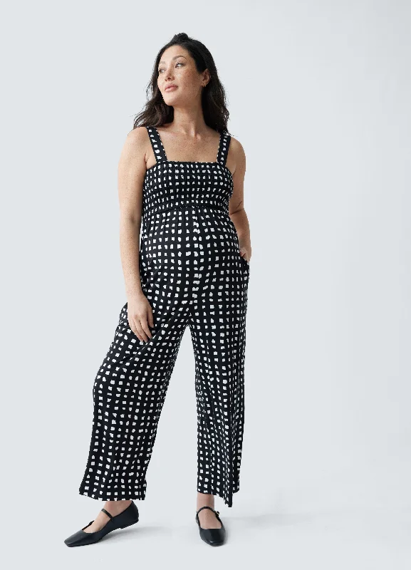 Deal Alert Smocked Bodice Maternity Jumpsuit