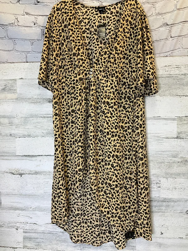 Discount Extravaganza Animal Print Kimono 1.state, Size 2x