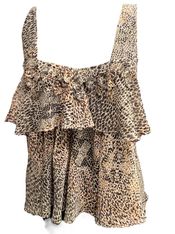 Bargain Prices Animal Print Tank Top Lapis, Size Xl