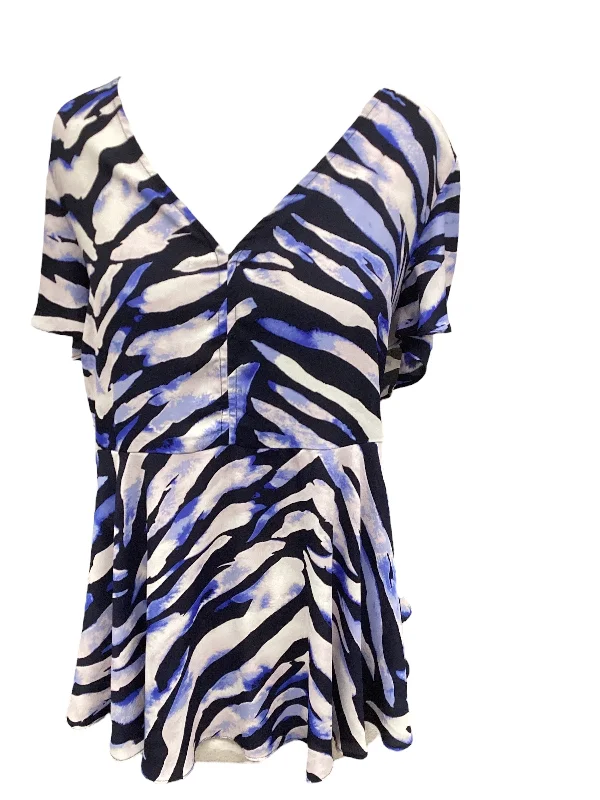 Closeout Animal Print Top Short Sleeve Torrid, Size 2
