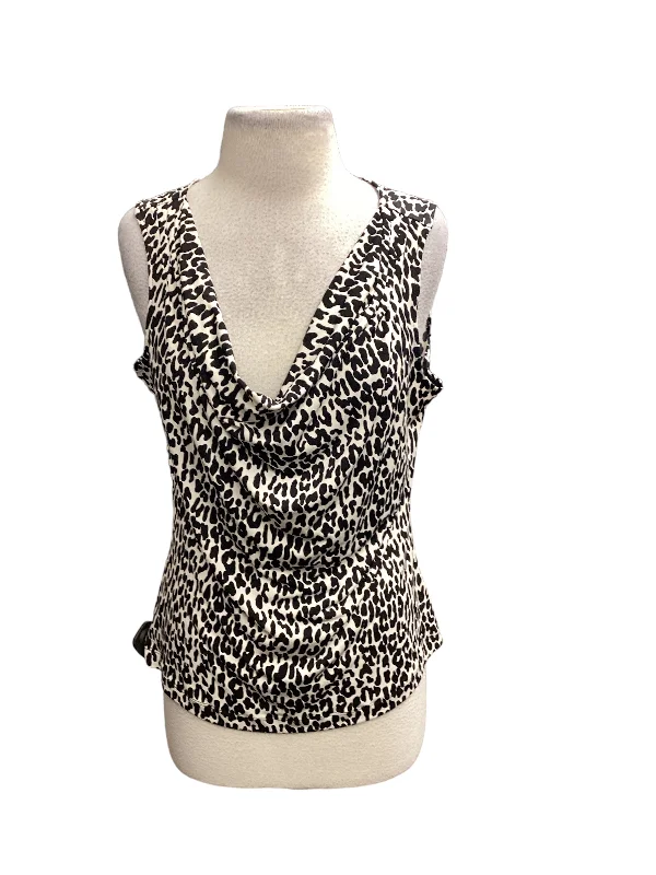 Shop and Save Animal Print Top Sleeveless Calvin Klein, Size L
