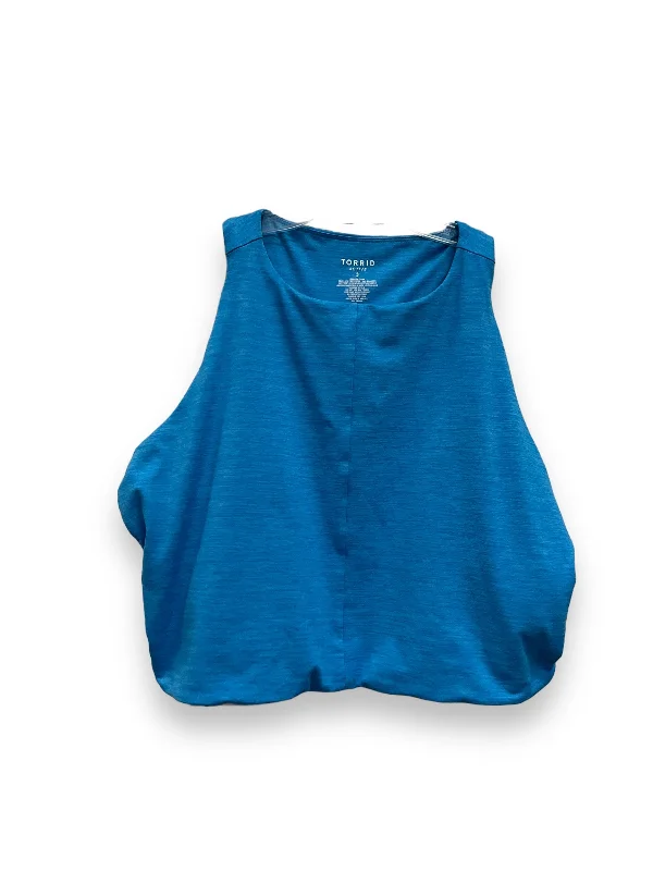 Savings Alert Athletic Bra By Torrid In Blue, Size: 3x