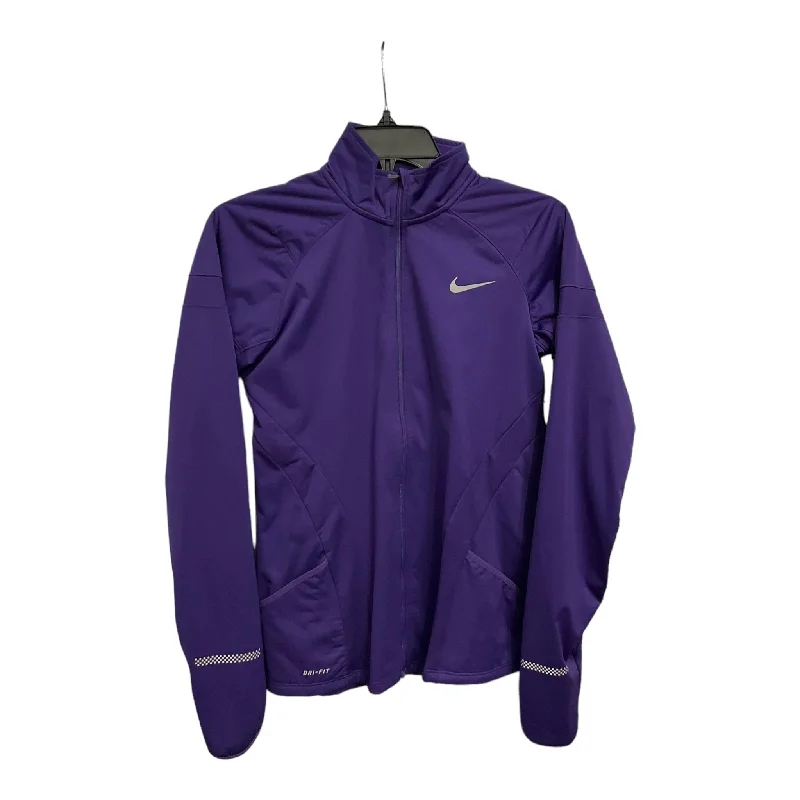 Sale Event Athletic Jacket By Nike Apparel In Purple, Size: S