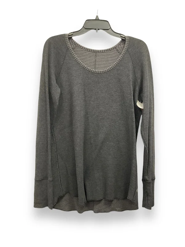 Customer Appreciation Sale Athletic Sweatshirt Hoodie By Lululemon In Grey, Size: M