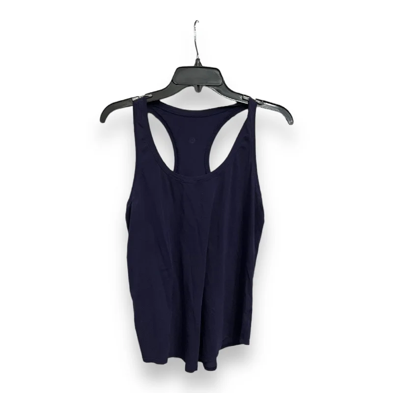 Clearance Sale Athletic Tank Top By Lululemon In Navy, Size: M
