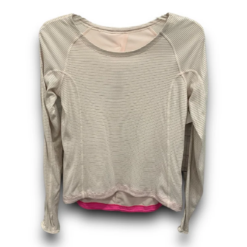 Special Savings Athletic Top Long Sleeve Collar By Lululemon In Pink, Size: Xs