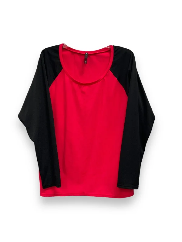 Savings Event Athletic Top Long Sleeve Crewneck By Torrid In Multi-colored, Size: 3x