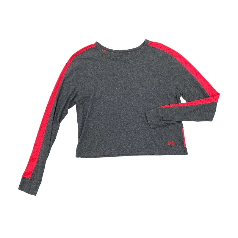 YEAR-End Sale Athletic Top Ls Crewneck By Under Armour In Grey, Size:M