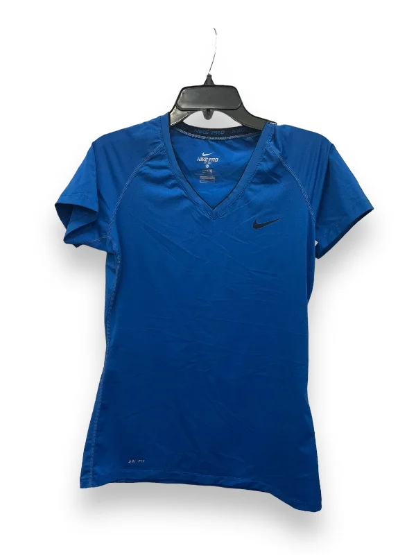 Special Savings Athletic Top Short Sleeve By Nike Apparel In Blue, Size: L