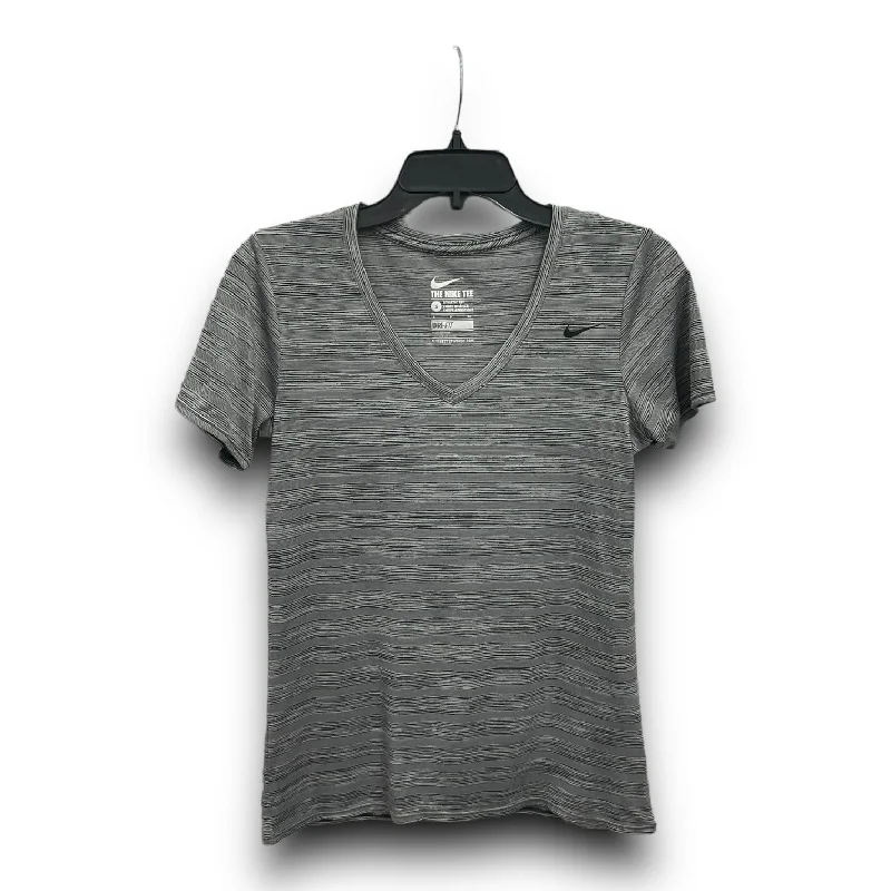 Reduced Prices Athletic Top Short Sleeve By Nike Apparel In Grey, Size: S
