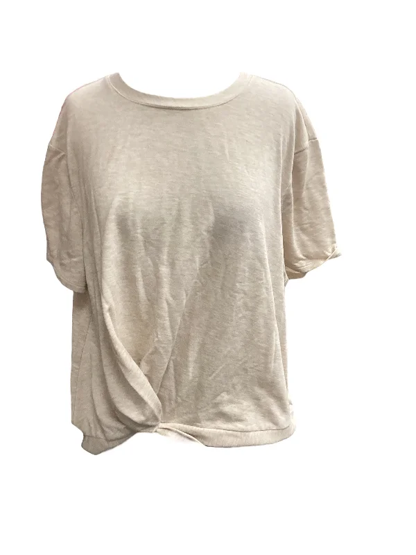 Limited Availability Beige Top Short Sleeve Como Vintage, Size Xxl