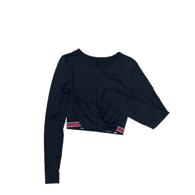 Weekend Deal BLACK FABLETICS ATHLETIC TOP LS CREWNECK, Size S