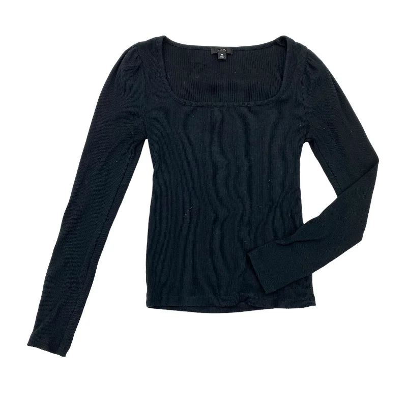 While Supplies Last BLACK J. CREW TOP LS BASIC, Size M
