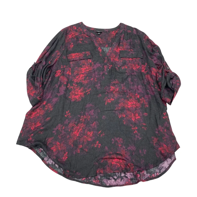 Loyalty Reward BLACK & RED TOP 3/4 SLEEVE by TORRID Size:4X