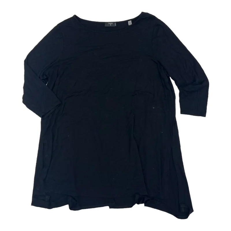 Exclusive Access BLACK TAHARI BY ARTHUR LEVINE TUNIC 3/4 SLEEVE, Size 1X