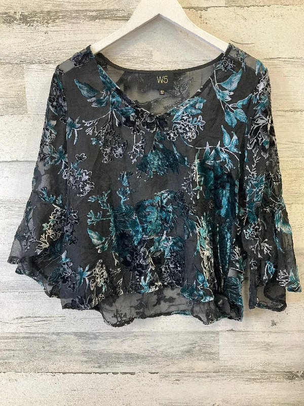 Final Markdown Black Top 3/4 Sleeve W5, Size L