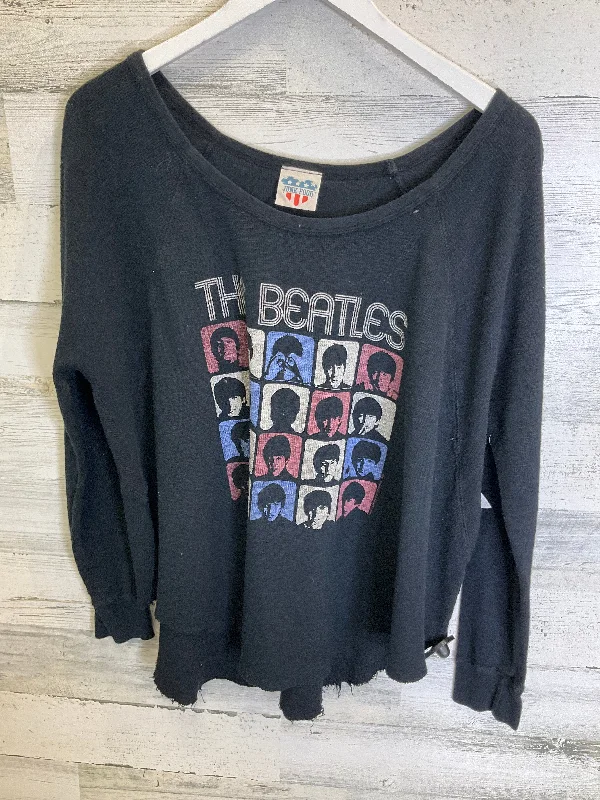 Clearance Event Black Top Long Sleeve Junk Food, Size M