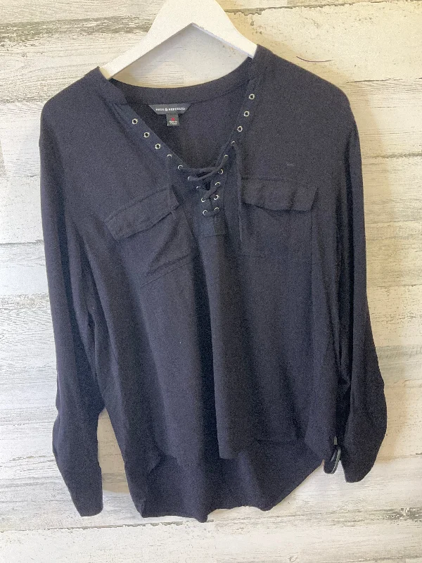 Buy Now Black Top Long Sleeve Rock And Republic, Size M