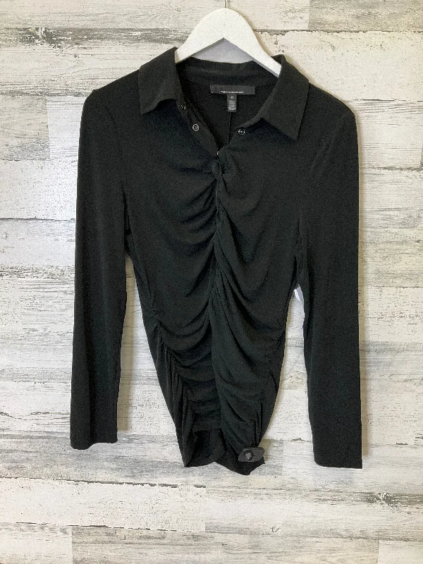 Instant Savings Black Top Long Sleeve White House Black Market, Size M