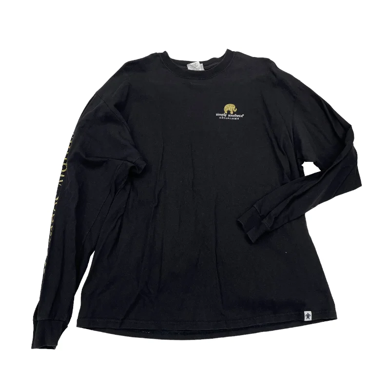 Lowest Price BLACK TOP LS by SIMPLY SOUTHERN Size:XL