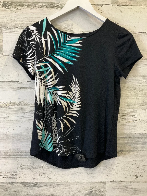 Today's Special Black Top Short Sleeve Alfani, Size Petite   S
