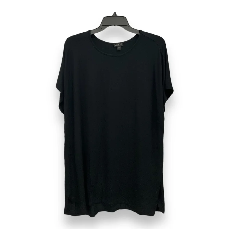 Online Only Black Top Short Sleeve J. Jill, Size 2x