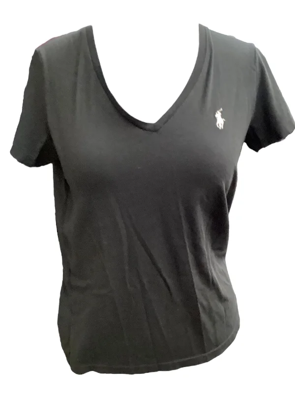 The Best Prices Black Top Short Sleeve Ralph Lauren, Size M