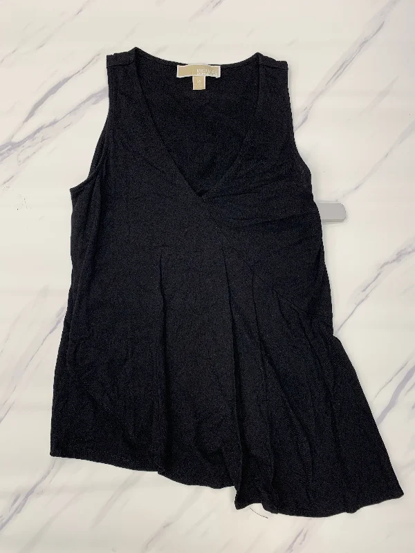 Super Savings Black Top Sleeveless Designer Michael By Michael Kors, Size Xs