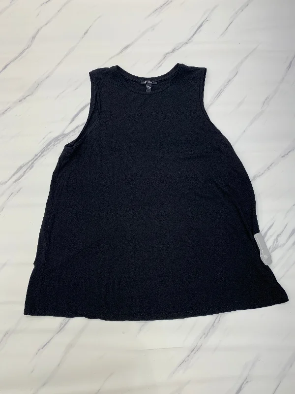 Act Fast Black Top Sleeveless Eileen Fisher, Size L