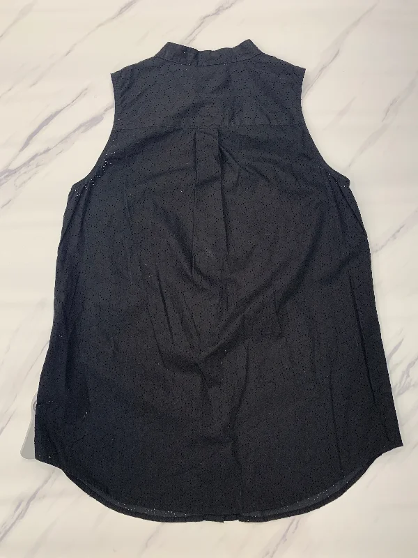 Early Access Black Top Sleeveless Michael By Michael Kors, Size S