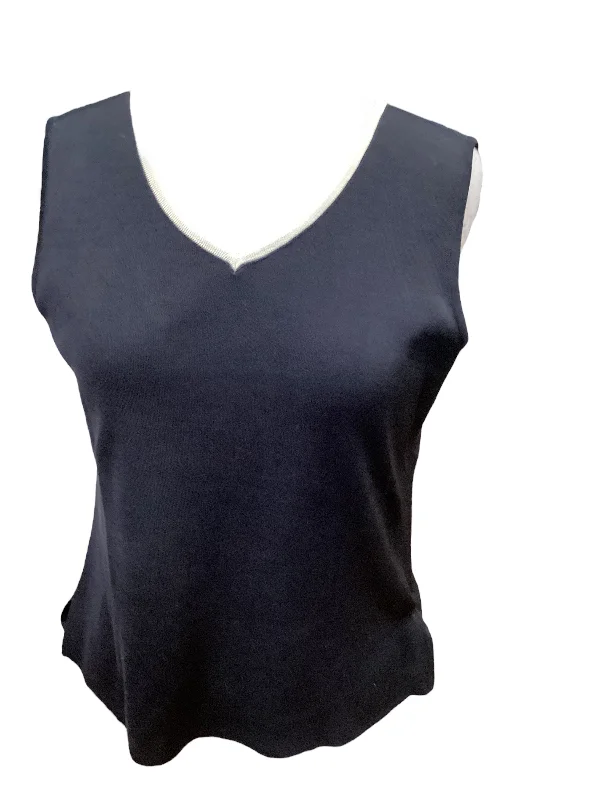 Savings Event Black Top Sleeveless Ming Wang, Size S