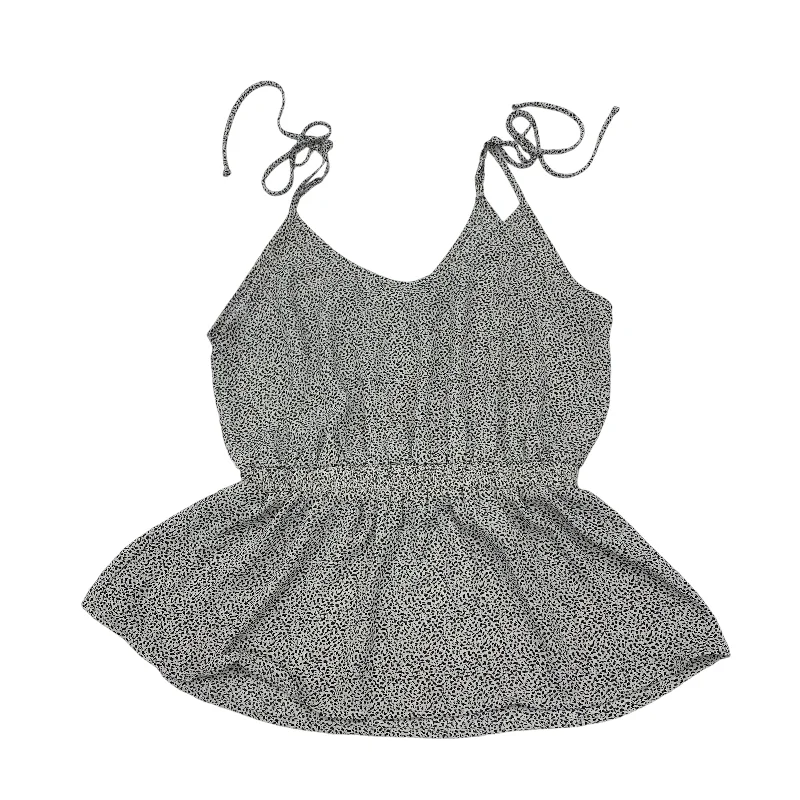 Price Drop Alert BLACK & WHITE BLOUSE SLEEVELESS by SIENNA SKY Size:L