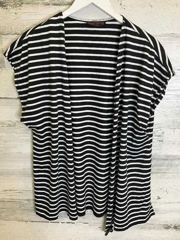 Instant Savings Black & White Cardigan Cme, Size Xl