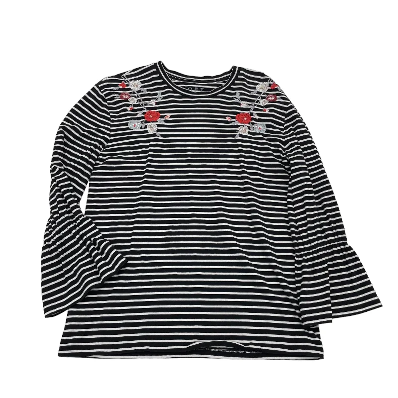 Price Reduction BLACK & WHITE TOP LS by LOFT Size:S