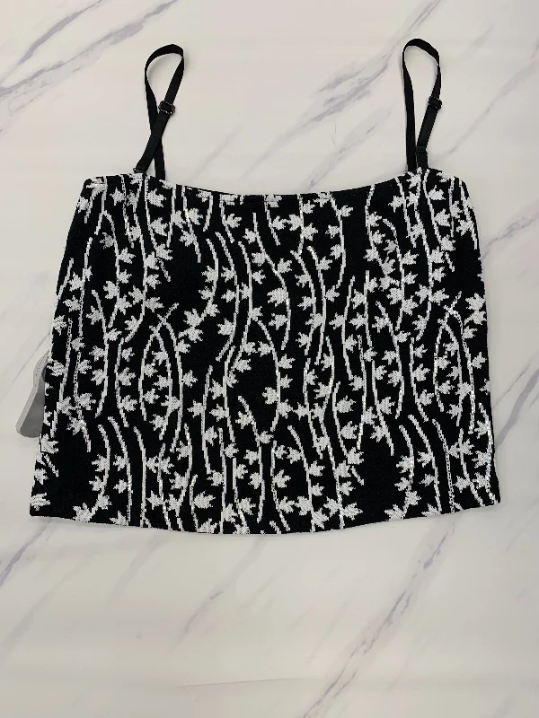 Epic Deals Black & White Top Sleeveless Designer St John Collection, Size M
