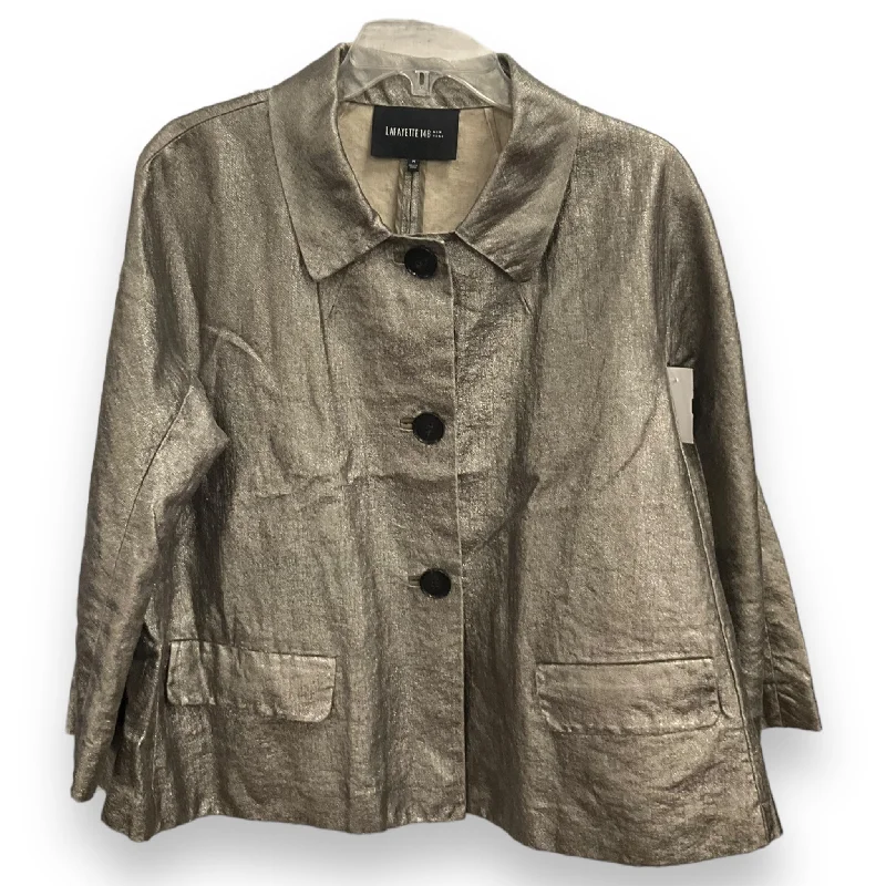 Closeout Sale Blazer By Lafayette 148 In Silver, Size: M