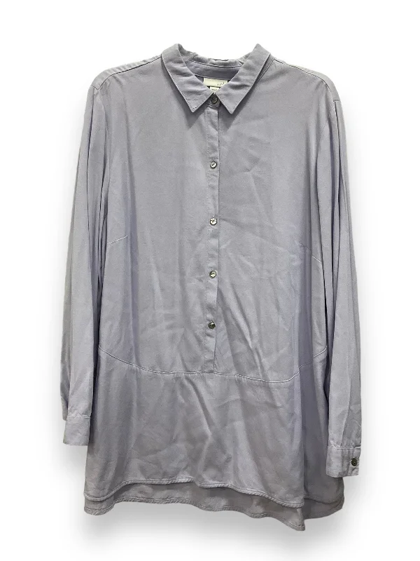 Blowout Deals Blouse Long Sleeve By J. Jill In Blue, Size: Xl