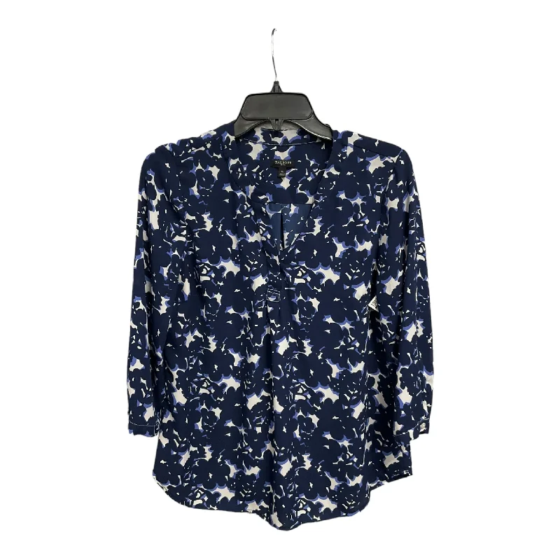 Overstock Blouse Long Sleeve By Loft In Floral Print, Size: S