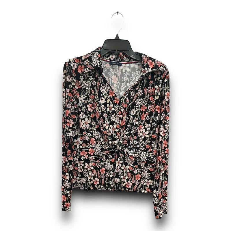 Lowest Price Blouse Long Sleeve By Tommy Hilfiger In Floral Print, Size: S