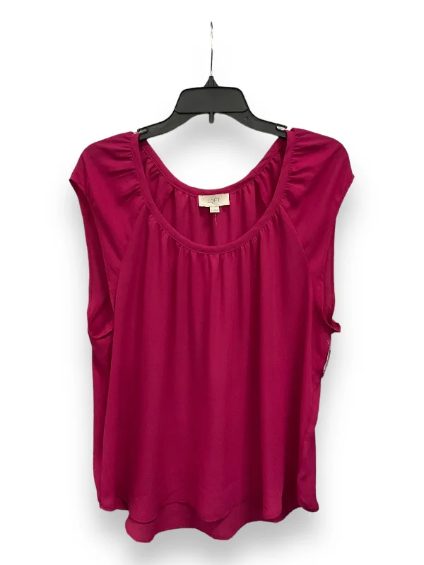 New Markdowns Blouse Sleeveless By Loft In Pink, Size: L