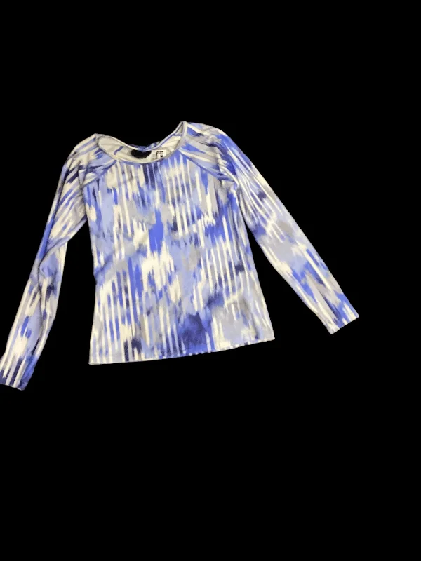 Bonus Savings Blue Athletic Top Long Sleeve Crewneck Athleta, Size S