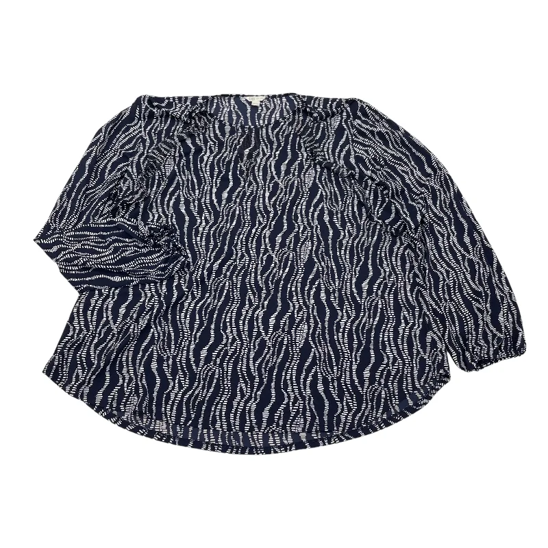 Daily Specials BLUE BLOUSE LS by CATO Size:1X