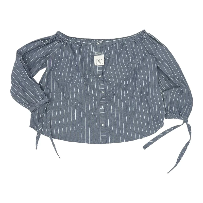 Markdowns BLUE BP TOP LS, Size XL