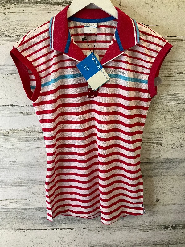 Major Savings Blue Red & White Top Sleeveless Columbia, Size M