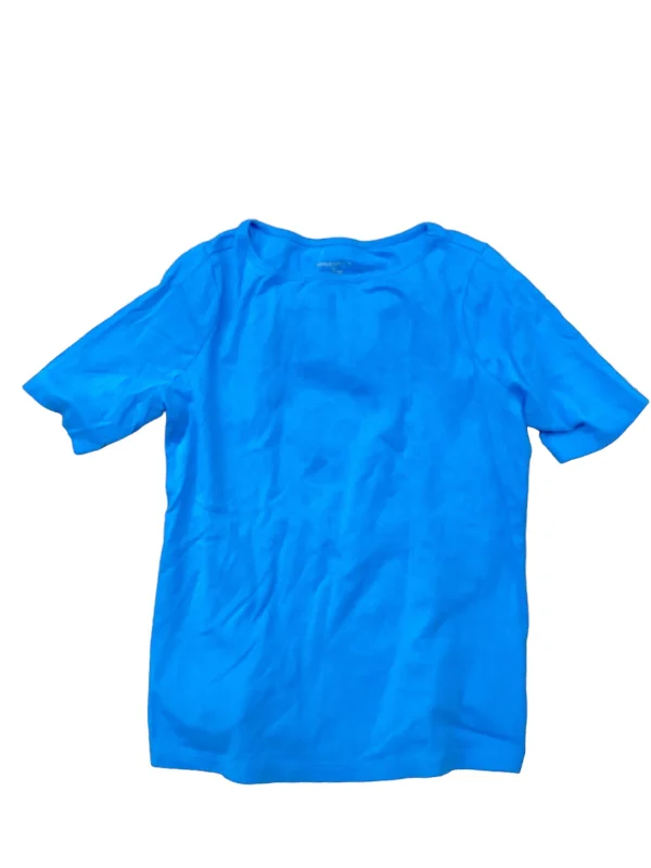 Steals and Deals Blue Top 3/4 Sleeve Appleseeds, Size M