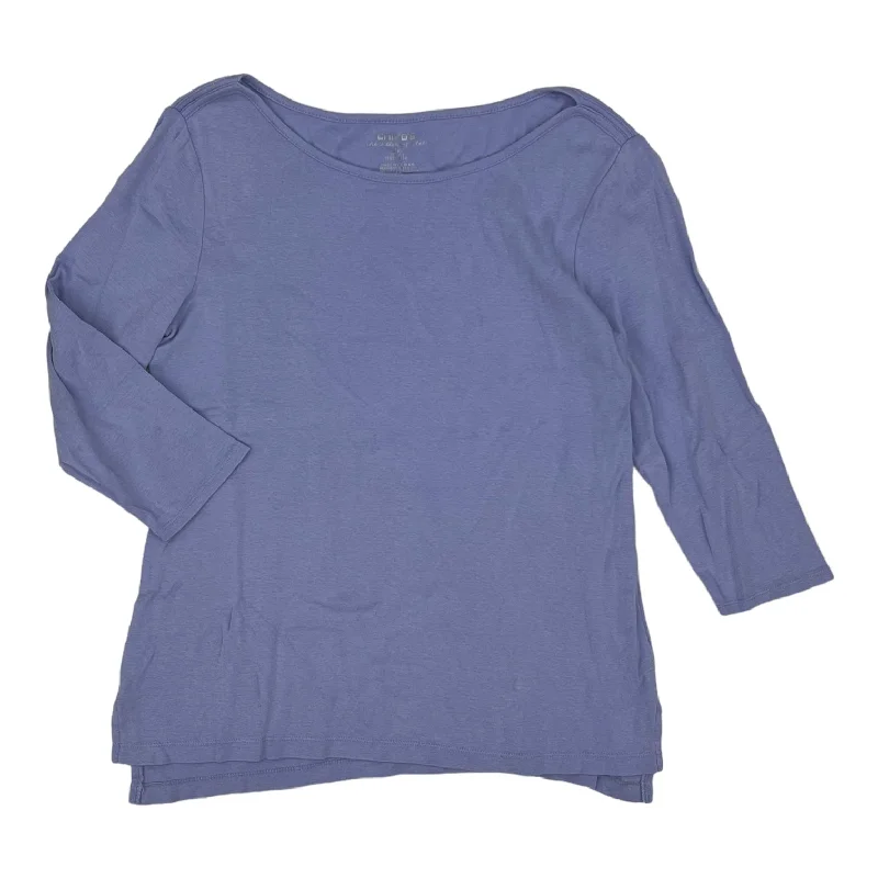 Closeout Sale BLUE TOP 3/4 SLEEVE BASIC by CHICOS Size:M
