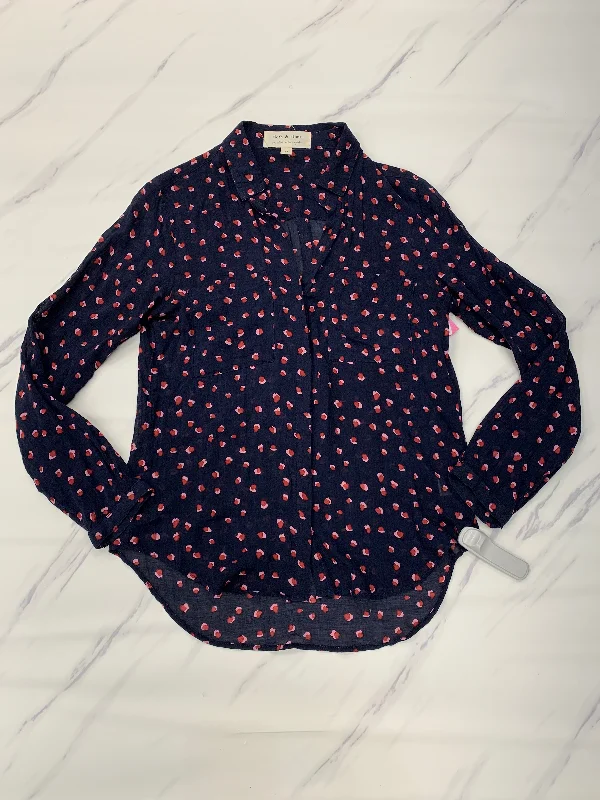 Epic Deals Blue Top Long Sleeve Cloth & Stone, Size Xs